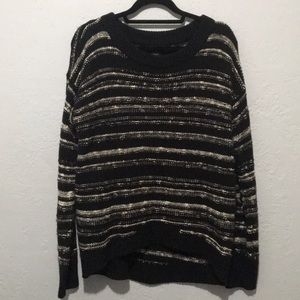 Calvin Klein Knitted black striped sweater